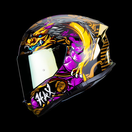 FORCE SHENLONG GOLD HELMET | Glossy Finish