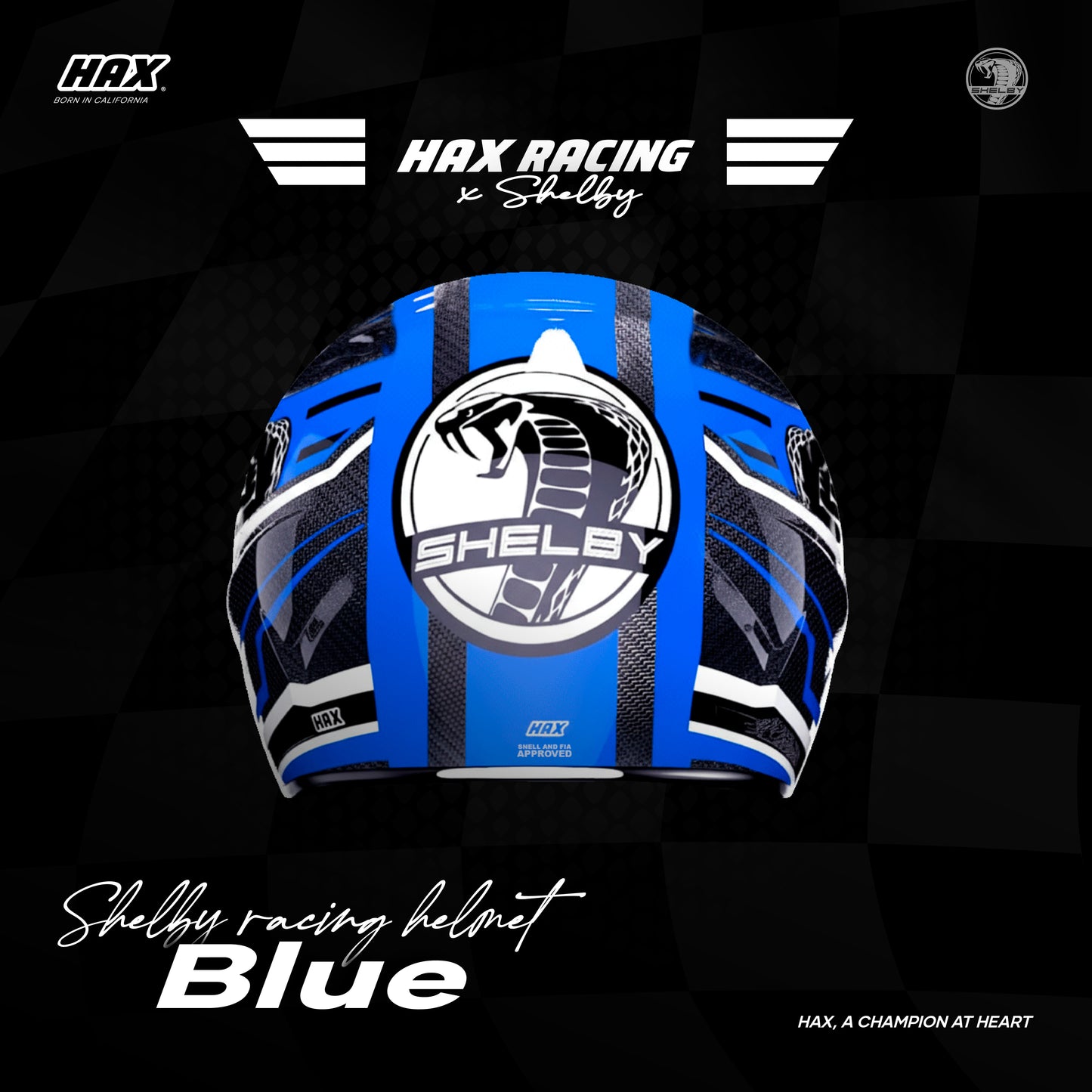 SHELBY RACING HELMETS | BLUE