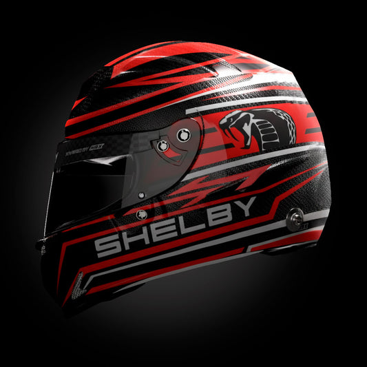 SHELBY RACING HELMETS | RACED RED