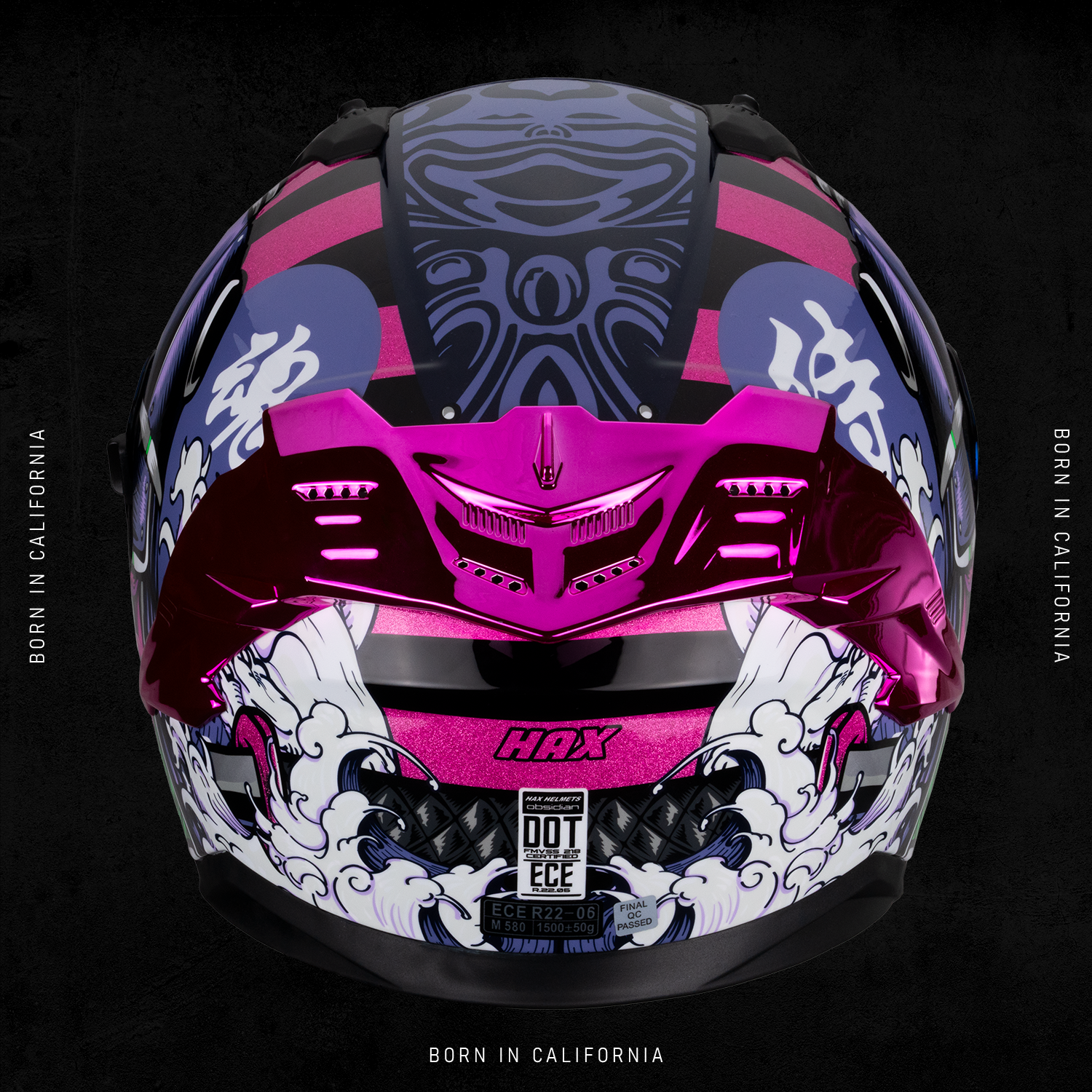 OBSIDIAN SAMURAI RED HELMET | Glossy Finish