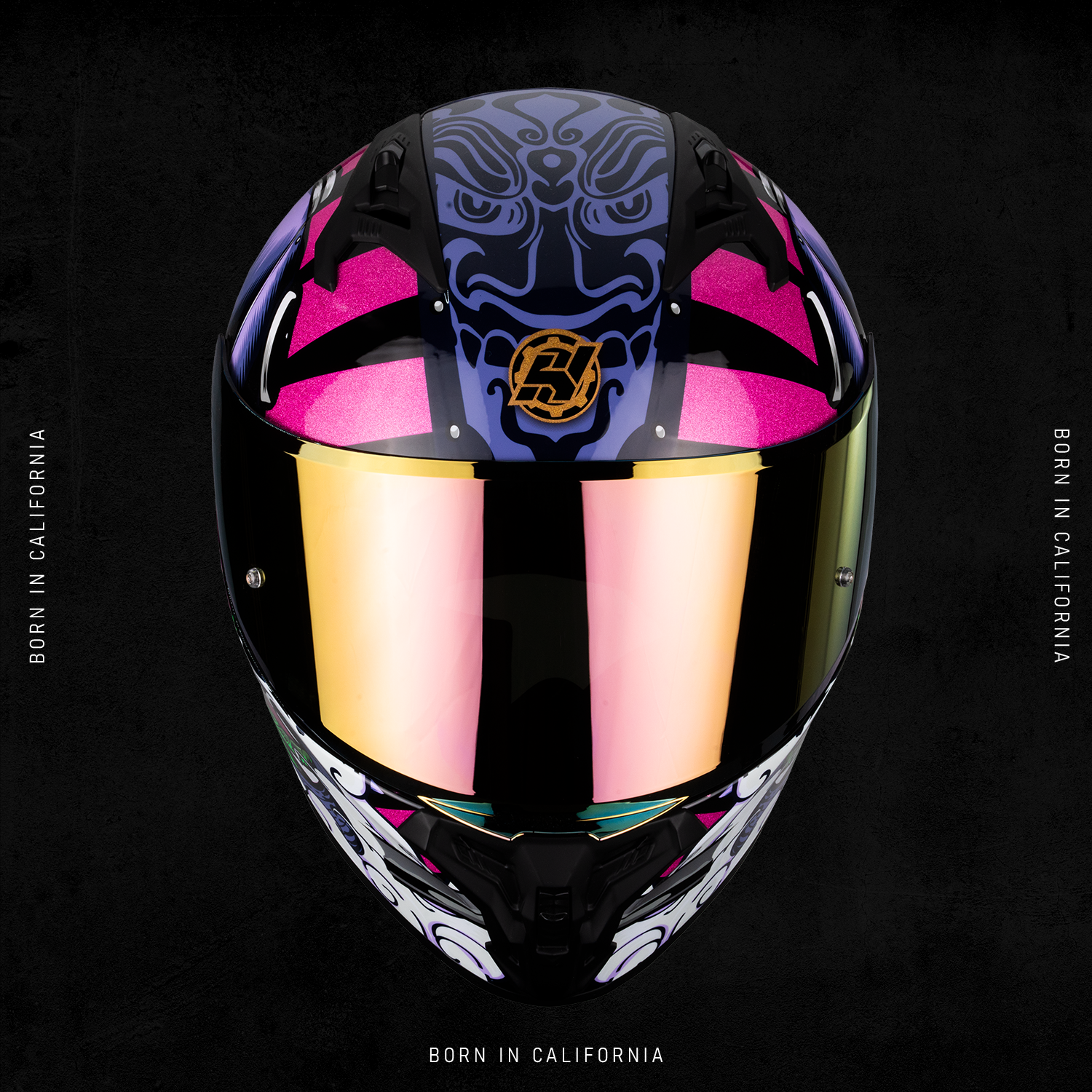 OBSIDIAN SAMURAI RED HELMET | Glossy Finish