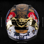 OBSIDIAN SAMURAI RED HELMET | Glossy Finish