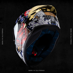OBSIDIAN SAMURAI RED HELMET | Glossy Finish