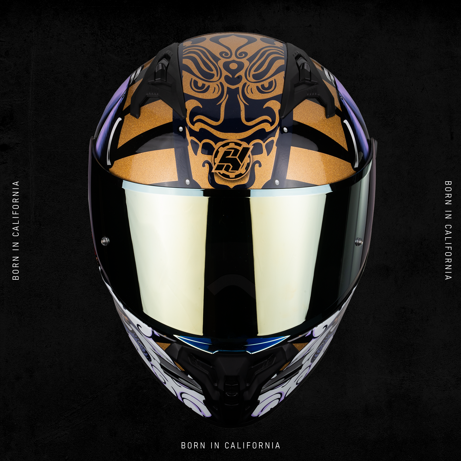 OBSIDIAN SAMURAI RED HELMET | Glossy Finish