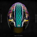 OBSIDIAN SNAKE DEMON RED HELMET | Glossy Finish